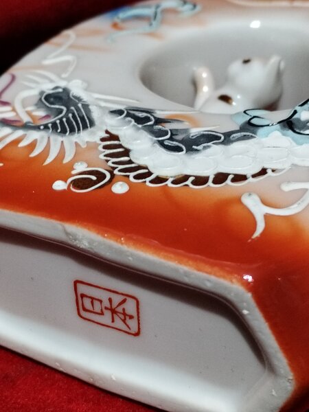 Set japonez Satsuma erotic, pentru sake